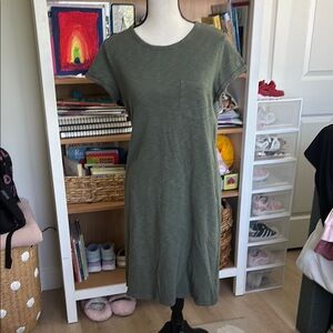 GAP Olive Green T-Shirt Dress